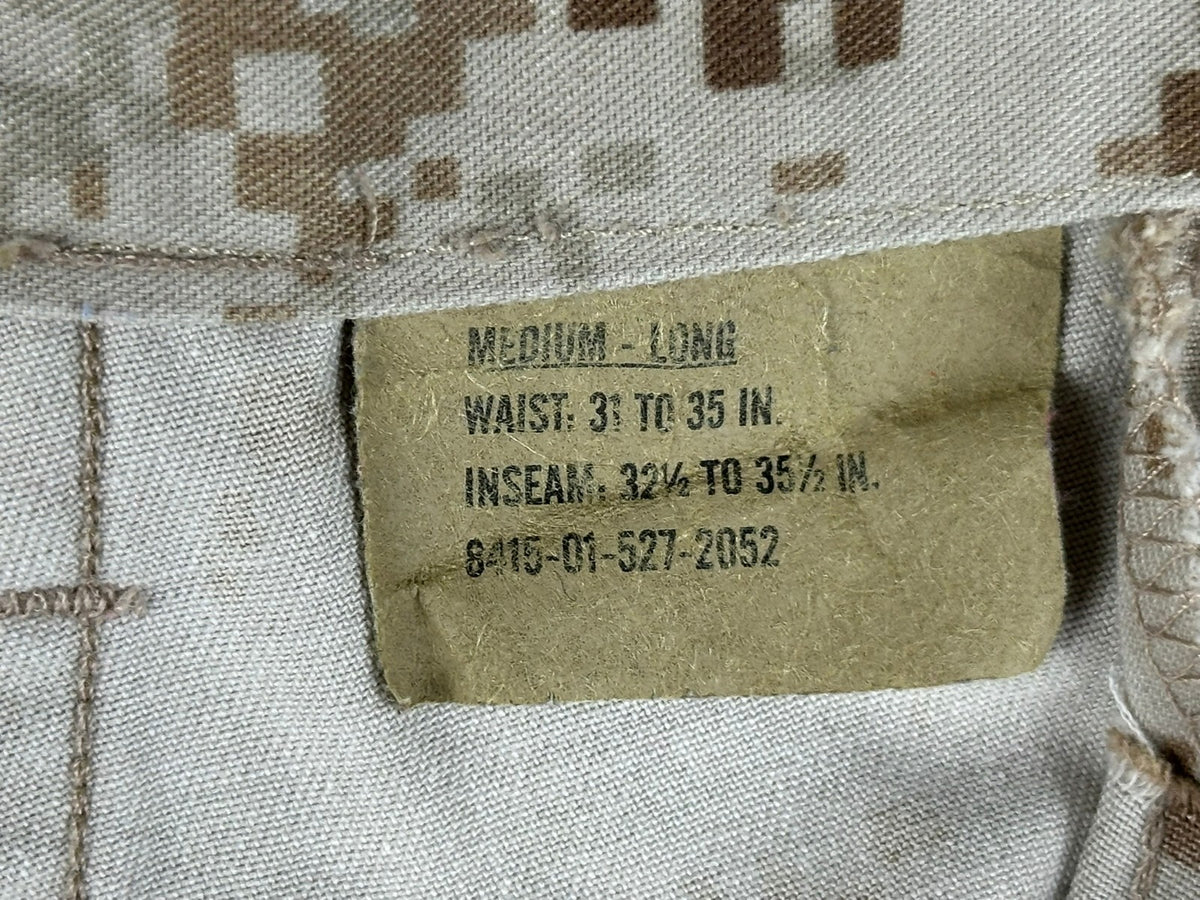 USMC Desert Marpat MCCUU Trousers Medium Long Permethrin Insect Guard