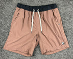 Vuori Mens Kore Shorts L Lined Terracotta Clay Dotted Waistband Athletic Run