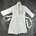Barefoot Dreams CozyChic Adult Robe Cream White Size 1 S/M Plush Belted Pockets