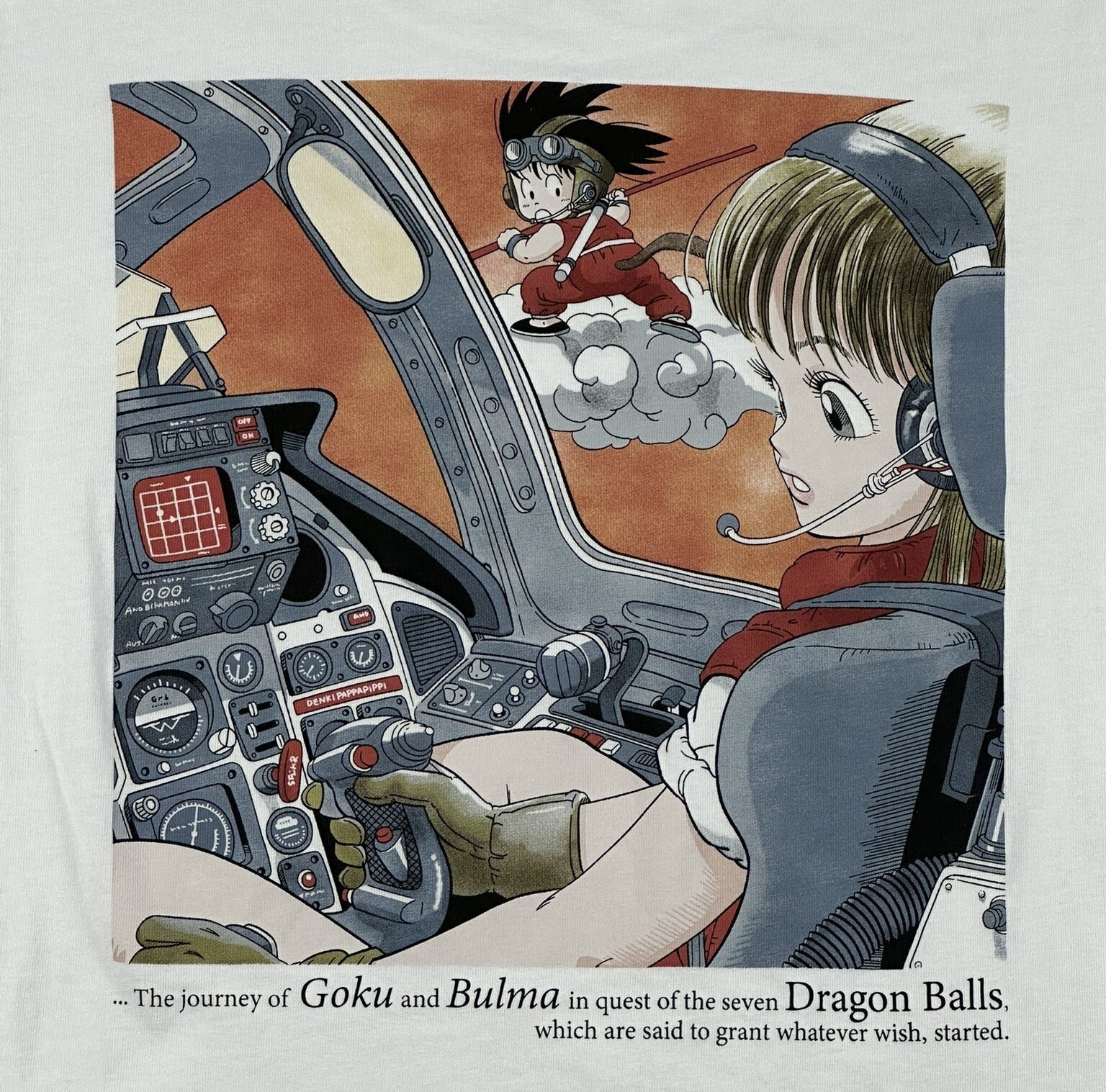 Uniqlo UT Dragon Ball DAIMA Goku Bulma Graphic T-Shirt Mens White Anime Sz M