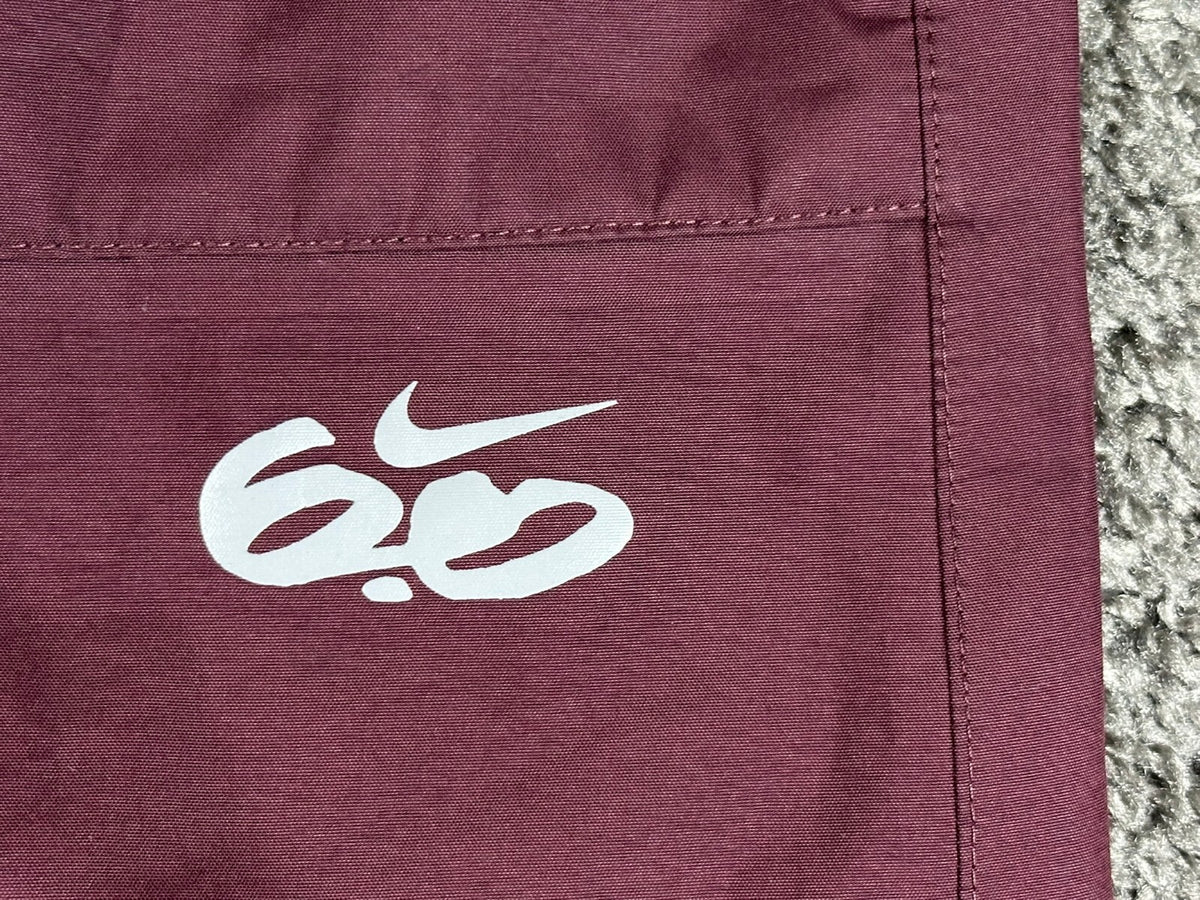 Nike 6.0 Mens L Burgundy Cargo Snowboard Ski Pants Vented Zip Hem Y2K