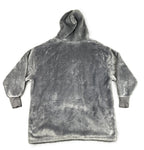 Redess Oversized Wearable Blanket Hoodie Grey Sherpa Lined Fleece Pullover OS