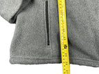 LL Bean Polartec Fleece Jacket Mens Gray Full Zip Pathfinder Havas Edge Sz Large