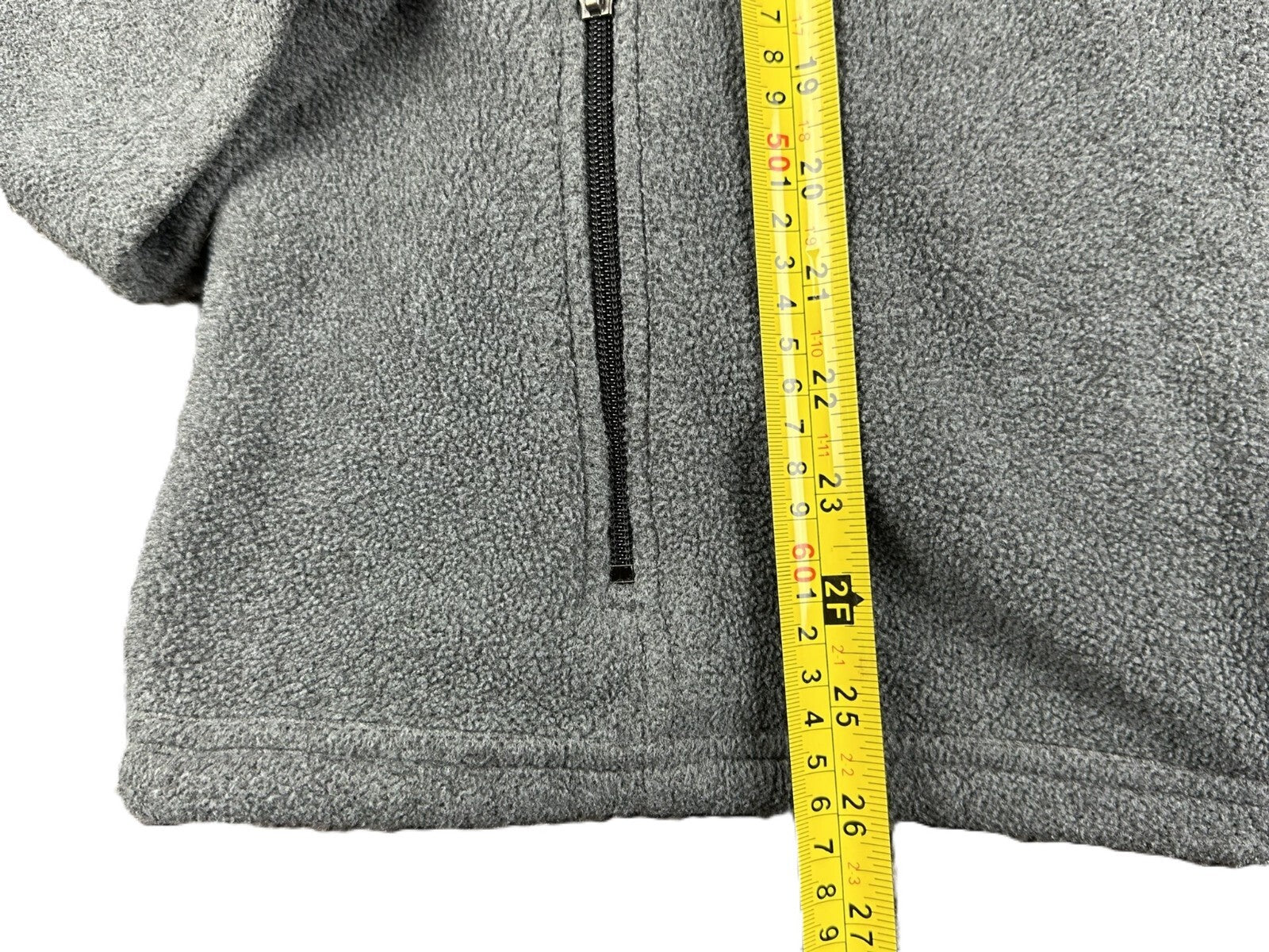 LL Bean Polartec Fleece Jacket Mens Gray Full Zip Pathfinder Havas Edge Sz Large