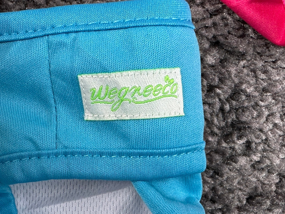 Wegreeco Washable Dog Diapers 3 Pack XL Purple Pink Blue Adjustable NWT