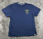 Mens XXL Navy Blue Quantico Area CPO USN Graphic T-Shirt Semper Progredi