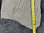 Tommy Bahama Girls M 10-12 Beige Cable Knit Sweater Pom Beanie 2 Piece Set