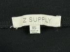 Z Supply Skirt Womens XS Black Side Slit Draped Midi Maxi Rayon Stretch