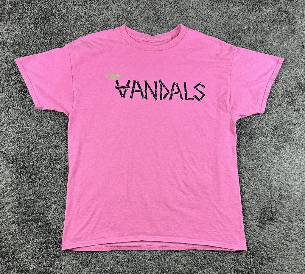 The Vandals Punk Rock Band Pink Graphic T-Shirt Size L