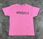 The Vandals Punk Rock Band Pink Graphic T-Shirt Size L