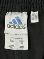 Vintage Adidas Mens XL Black Tennis Golf Athletic Shorts Elastic Zip Fly Y2K