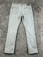 PAIGE Mens 32 Lennox Vintage Grey Sky Slim Fit Denim Jeans USA