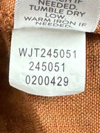 J Jill Love Linen Womens Medium Rust Long Sleeve Button Up Overshirt