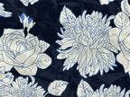 Petite Plume Silk Cami Top Women Navy Floral 100% Mulberry Silk Sz M NWT