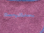 Tommy Bahama Quarter Zip Pullover Mens XL Reversible Blue Burgundy Marlin