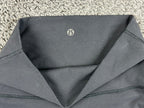 Lululemon Tight Stuff Crop Leggings Womens 4 Black Mesh Scallop Hem Laser Cut