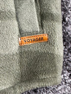 Voyager Mens Green Plaid Sherpa Lined Fleece Shirt Jacket Snap Shacket Sz Large