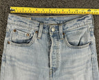 Levi's Premium Womens 24x28 501 S Skinny Jeans Light Wash Button Fly Denim