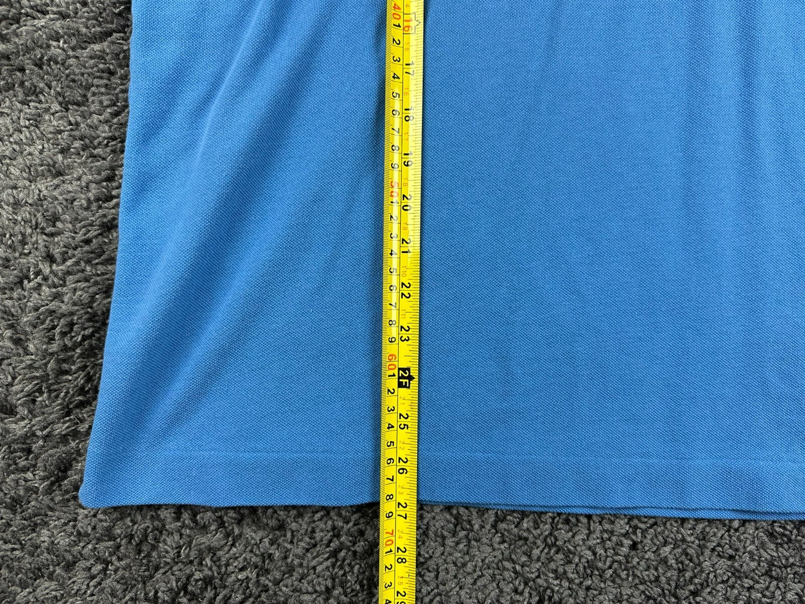 Lacoste Mens Polo Shirt Light Blue Pique Short Sleeve Crocodile Logo Size 6
