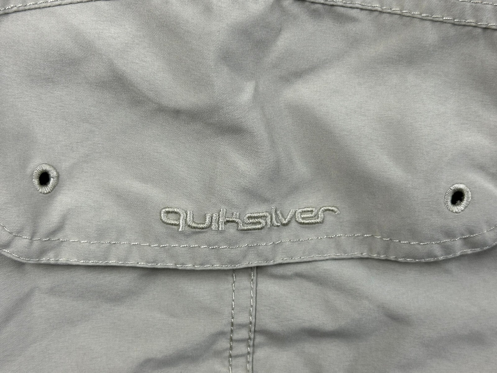 Vintage Quiksilver Cargo Shorts Men 41 Waist Tan Drawstring Y2K Sz L