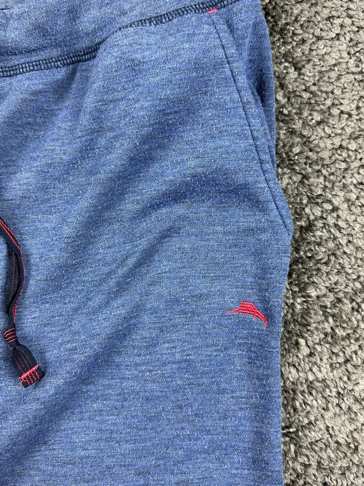 Tommy Bahama Blue Heather Drawstring Lounge Pants Medium M