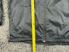 Nike Mens Team Sideline Rain Jacket Black Hooded Windbreaker Full Zip Sz XL