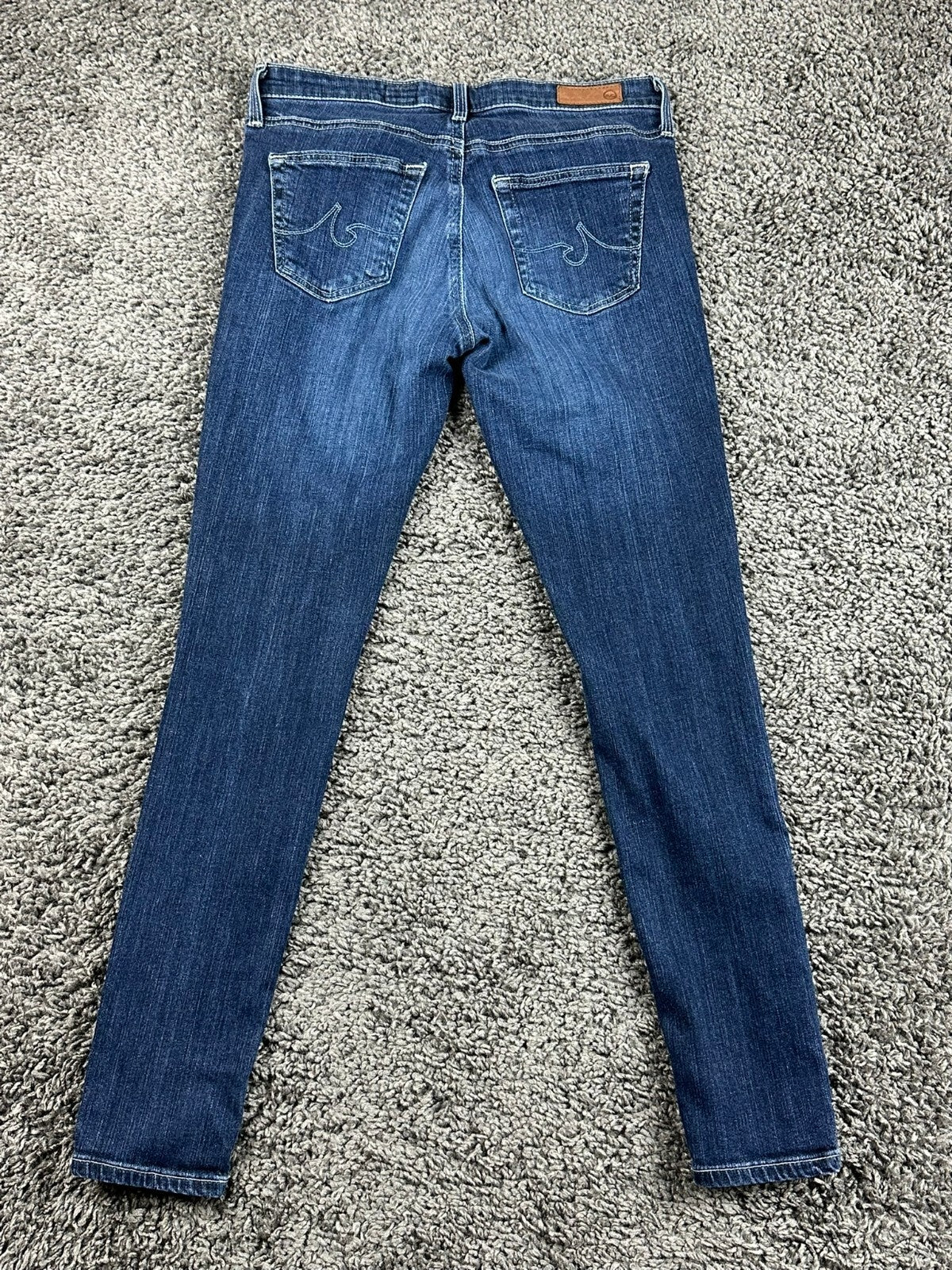 AG Adriano Goldschmied The Legging Ankle Jeans Womens Blue Skinny Sz 24R