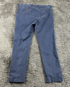Tommy Bahama Boracay Pants Men Blue Flat Front Stretch Chinos Sz 38x32