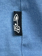 Psycho Bunny Mens M Light Blue Pima Cotton Big Logo T-Shirt Size 5 Medium