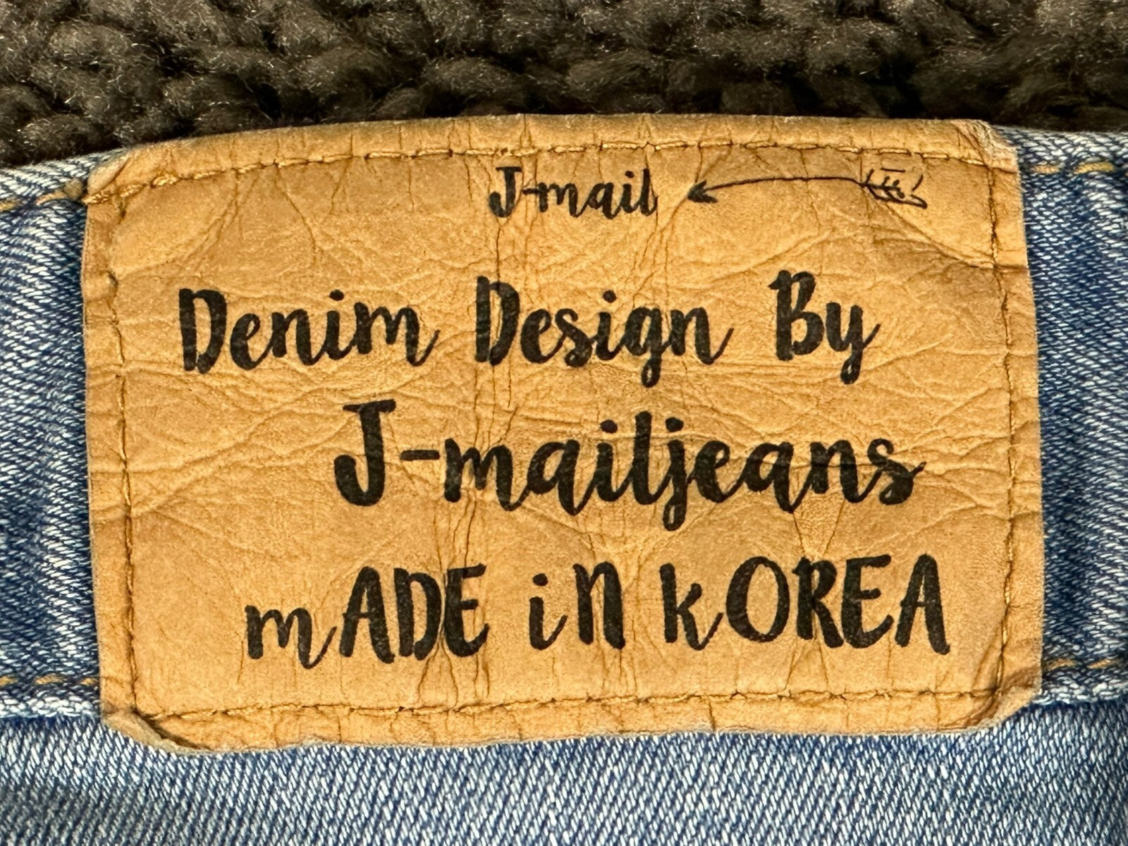 J Mail Jeans Mens Light Wash Straight Leg Stretch Denim Made in Korea Sz 32x32