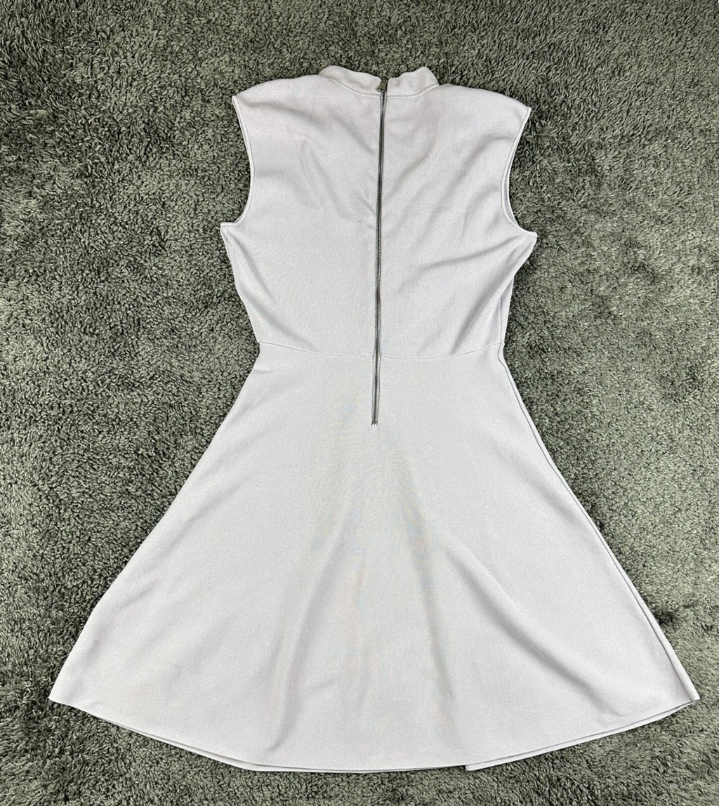 Ted Baker London Liliiee Light Purple Lilac Knit Front Zip Skater Dress Size 3