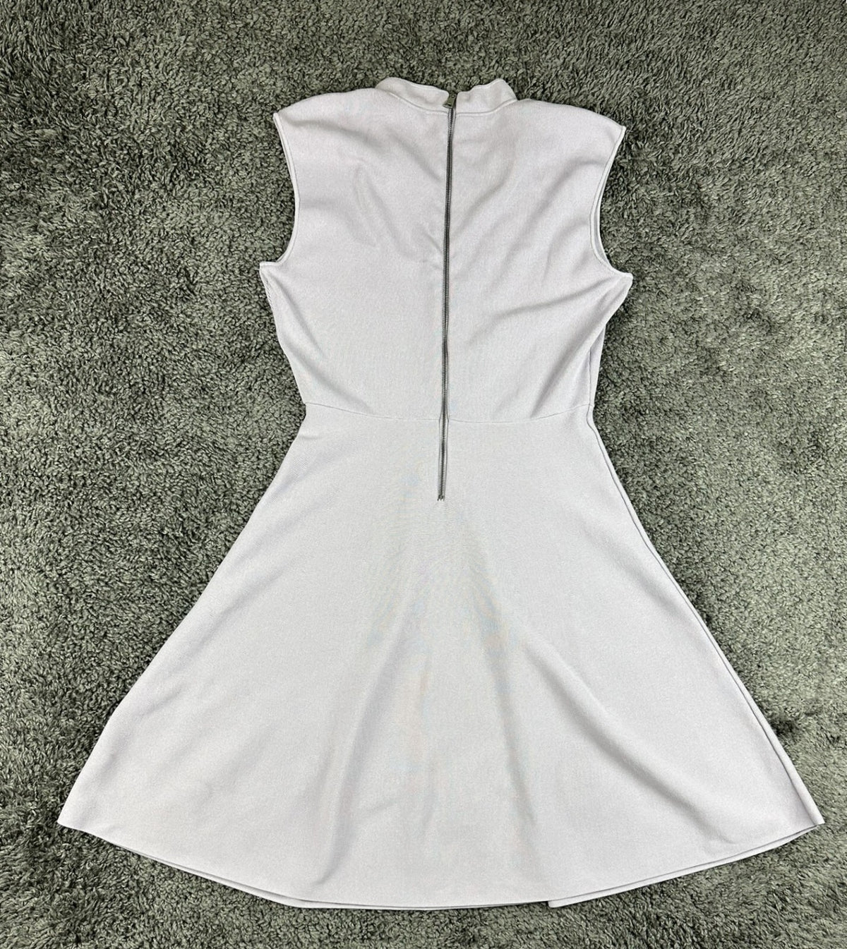 Ted Baker London Liliiee Light Purple Lilac Knit Front Zip Skater Dress Size 3
