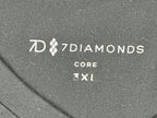 7 Diamonds Core V-Neck Short Sleeve Tee Black Mens Performance T-Shirt Sz 3XL