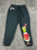 Dr. Seuss The Grinch Womens S Black Graphic Jogger Sweatpants