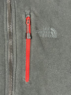 The North Face Polartec Fleece Jacket Mens Medium Full Zip Black Grey