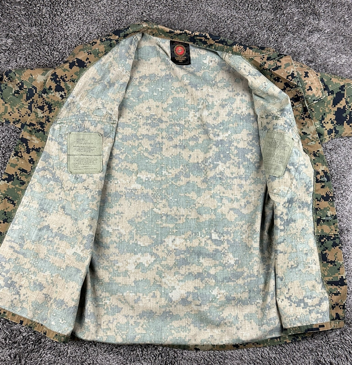 USMC Woodland Marpat Blouse Mens Medium Regular MCCUU Combat Utility Shirt