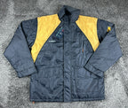 Point Zero Action Factory Montana Jacket Men Navy Yellow Weatherproof Sz M NWT