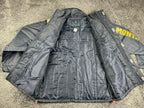 Point Zero Action Factory Montana Jacket Men Navy Yellow Weatherproof Sz M NWT