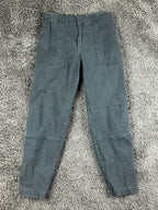 ATM Anthony Thomas Melillo Pants Womens 12 Washed Black Stretch Cotton Utility