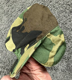 USGI Woodland Camo Cold Weather Patrol Cap 7 1/8 M81 Ear Flap Hat Vintage 1983