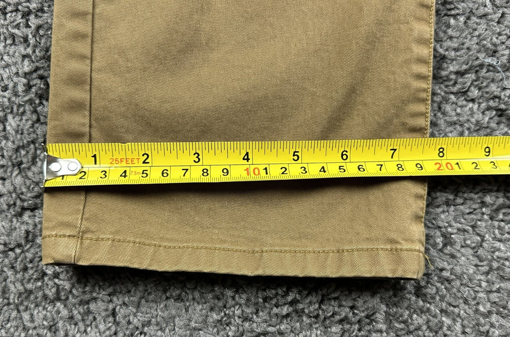 Bonobos Stretch Washed Chino Pants Mens 35x36 Slim Fit Tan Khaki Paisley Pocket