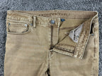 American Eagle Mens AirFlex+ Jeans Tan Brown Slim Straight Stretch Denim 32x32