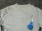 Vintage 90s Disney Mickey Minnie Donald Pluto Embroidered Henley Shirt Grey Sz L