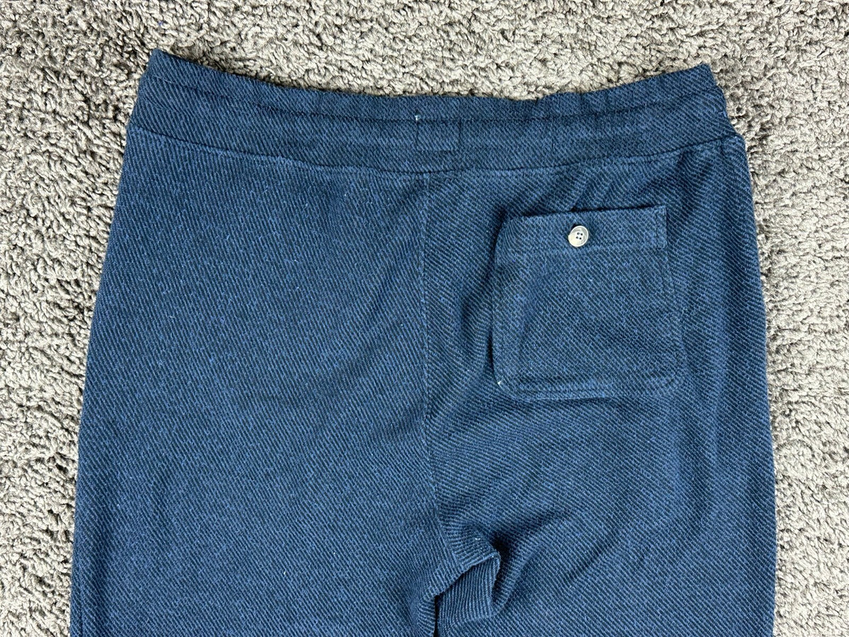 Faherty Brand Mens Medium Blue Navy Legend Sweatpant Jogger Pants Activewear