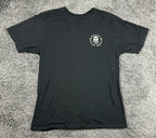 Roark Guide Works Skull Mens Large L Black Short Sleeve Graphic T Shirt Tee