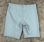 Reformation Jeans Womens L Blue French Terry Raw Hem Sweat Shorts USA