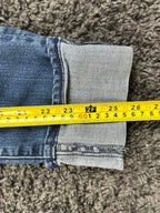AG Adriano Goldschmied Womens 30 The Stevie Cuff Slim Straight Jeans Blue