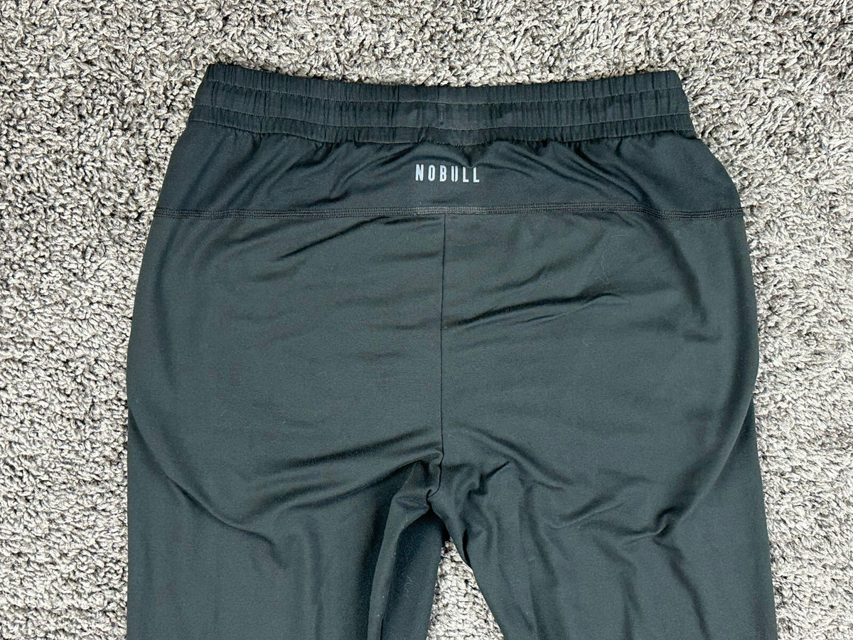 NOBULL Mens Small S Lightweight Athletic Joggers Pants Black Stretch Training