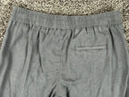 Caslon Womens Gray Linen Blend Elastic Waist Casual Pull On Pants Sz XS