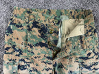 USMC Woodland MARPAT Combat Utility Pants Long Military Cargo Trousers Sz Small